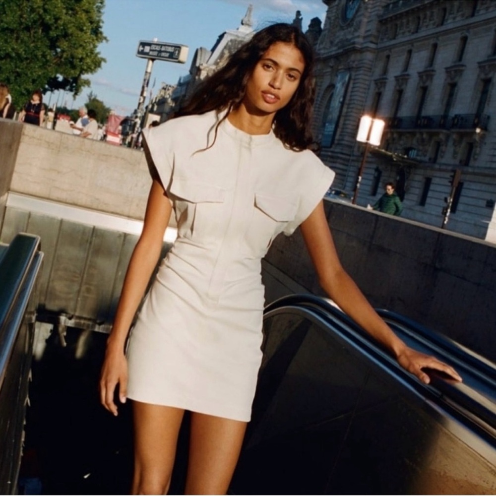 Zara creamy mini  Dress